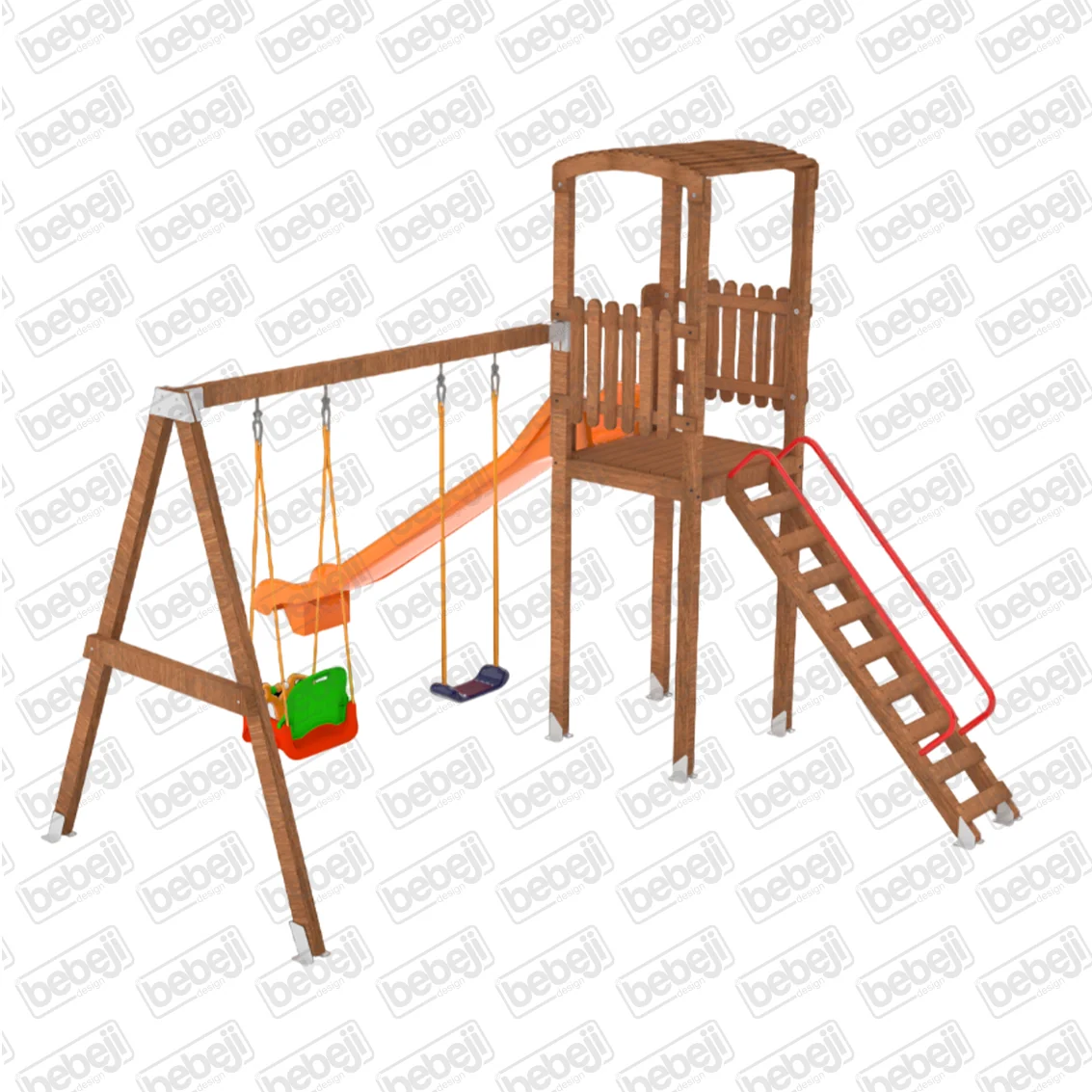 I Safe Ahşap Oyun Parkı S5711