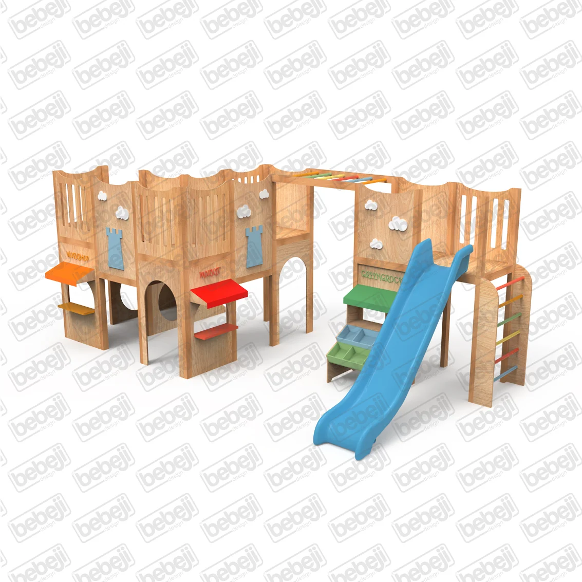 S Tipi Ahşap Oyun Parkı J9504