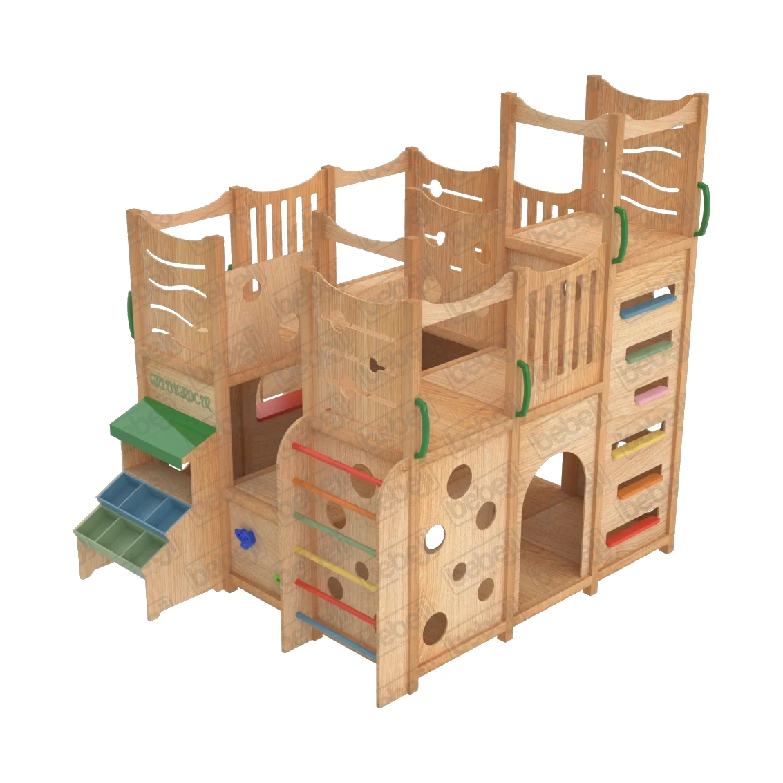 Ahşap İç Mekan Oyun Parkı J9505
