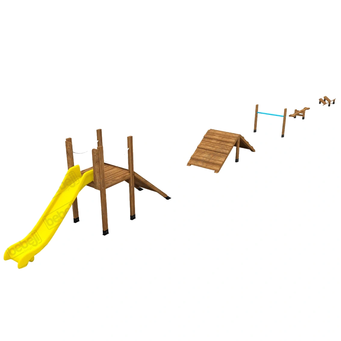 Ahşap Survivor Oyun Parkı J9702