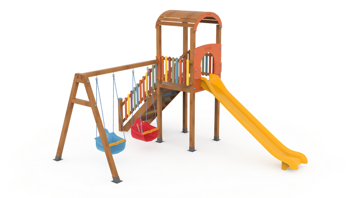 Ahşap Çocuk Oyun Parkı J9084